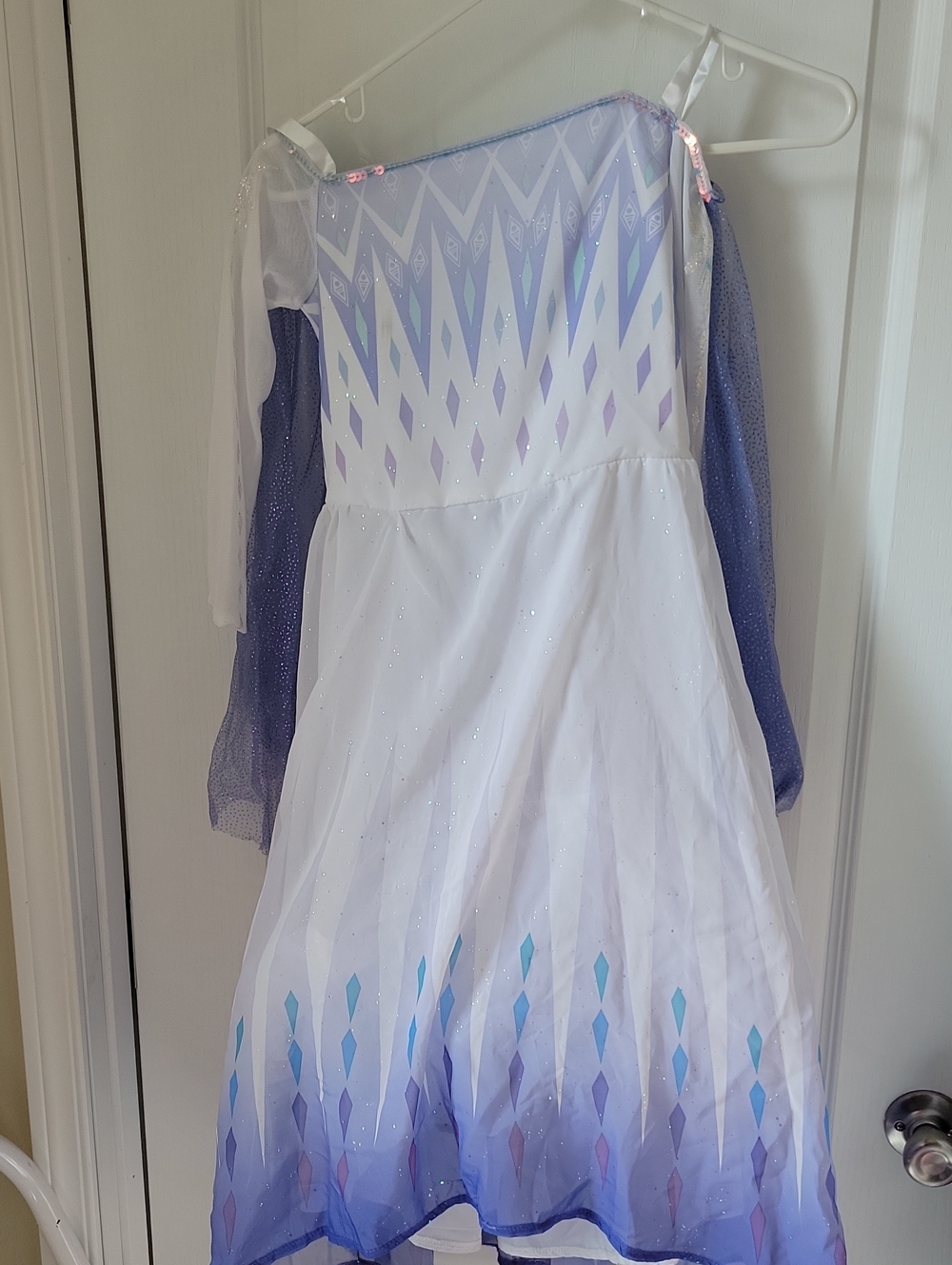 ELSA Purple and White Princess Ice Dress - Kids Costume